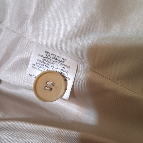 Y2K TEENFLO aka Judith & Charles size 10 single button beige women's blazer - Picture 5 of 8